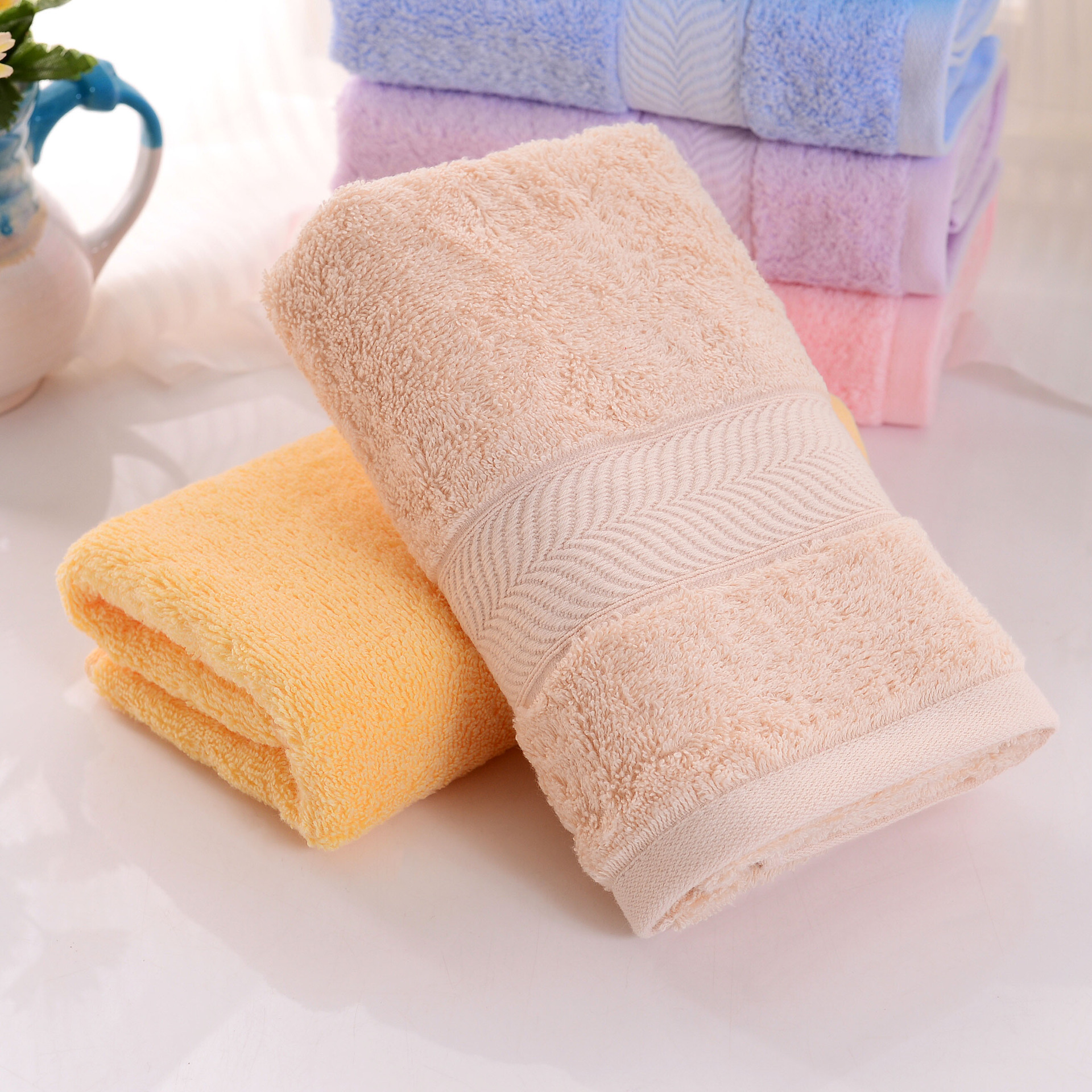 正品洁丽雅毛巾 批发6732 纯棉加厚毛巾 全棉吸水柔软面巾 一等品