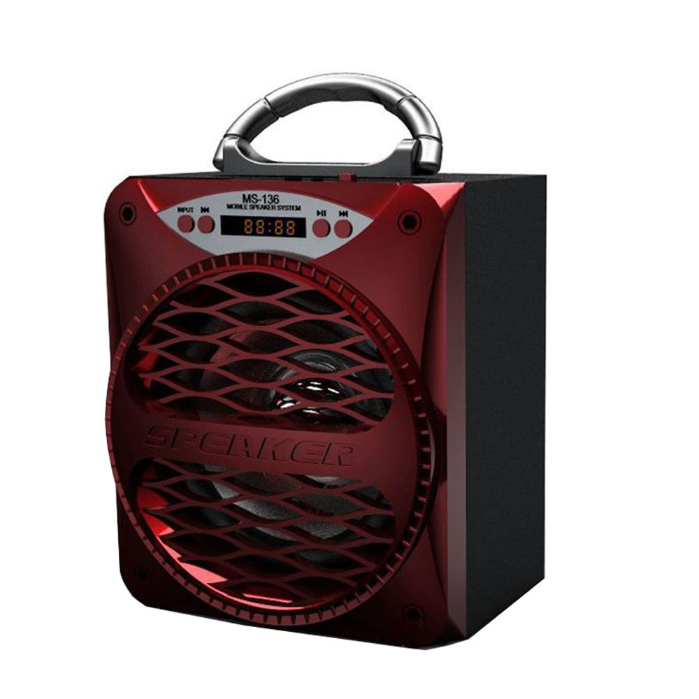 ms-136bt 手提蓝牙音箱 户外广场舞便携式收音u盘迷你小音响批发