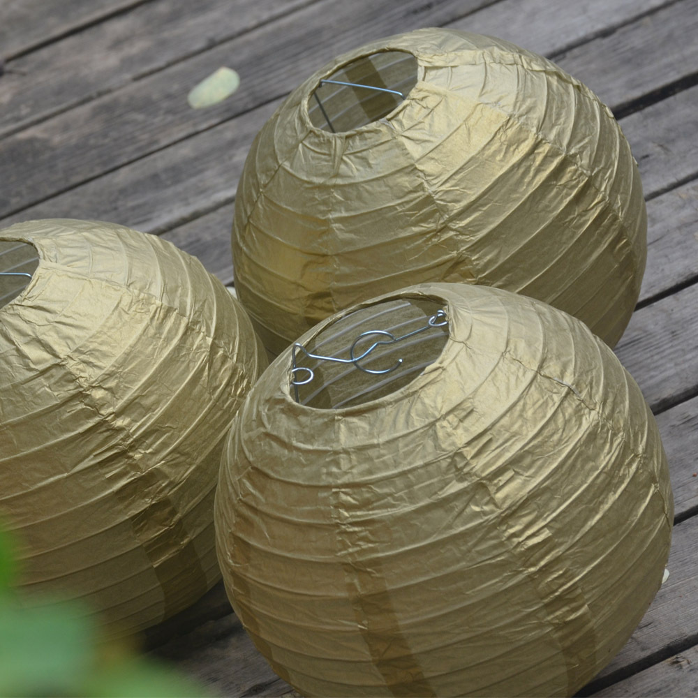 白色纸灯笼儿童学校绘画 8英寸 28g round paper lantern
