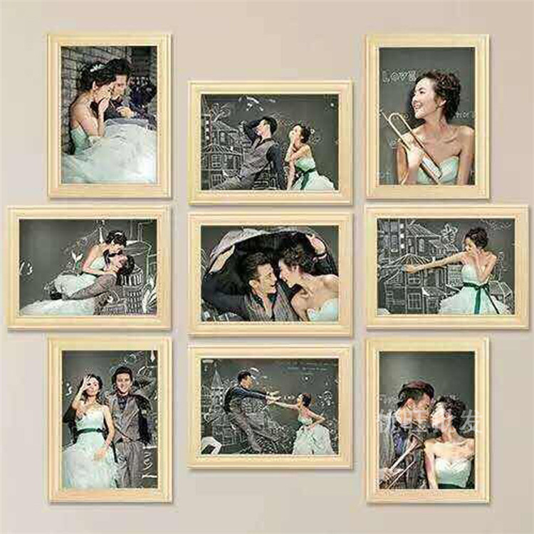 供应各种尺寸照片墙 颜色齐全 现代创意照片墙 美观温馨烤漆摆台