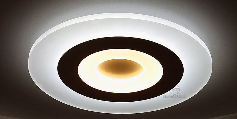 中山厂家 圆形双色led吸顶灯 室内现