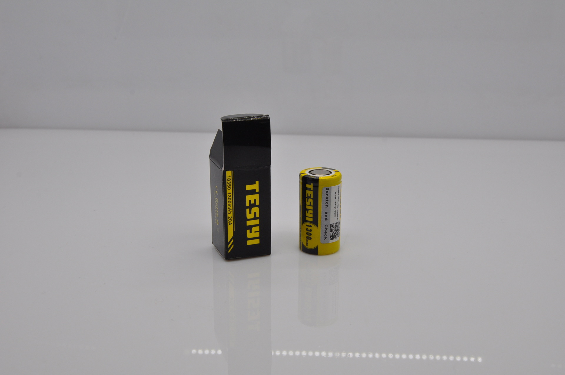 tesiyi正品1300毫安 20a放电18350电子烟动力电池 机械杆专用