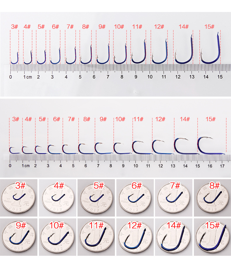 日本进口鱼钩鬼刺尖峰伊豆 伊势尼 新关东 千又进口渔具红色蓝色