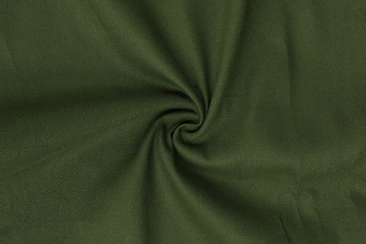 11oz军绿色全棉牛仔布料斜纹 7支加厚绿色棉布 厂家直销 秋冬