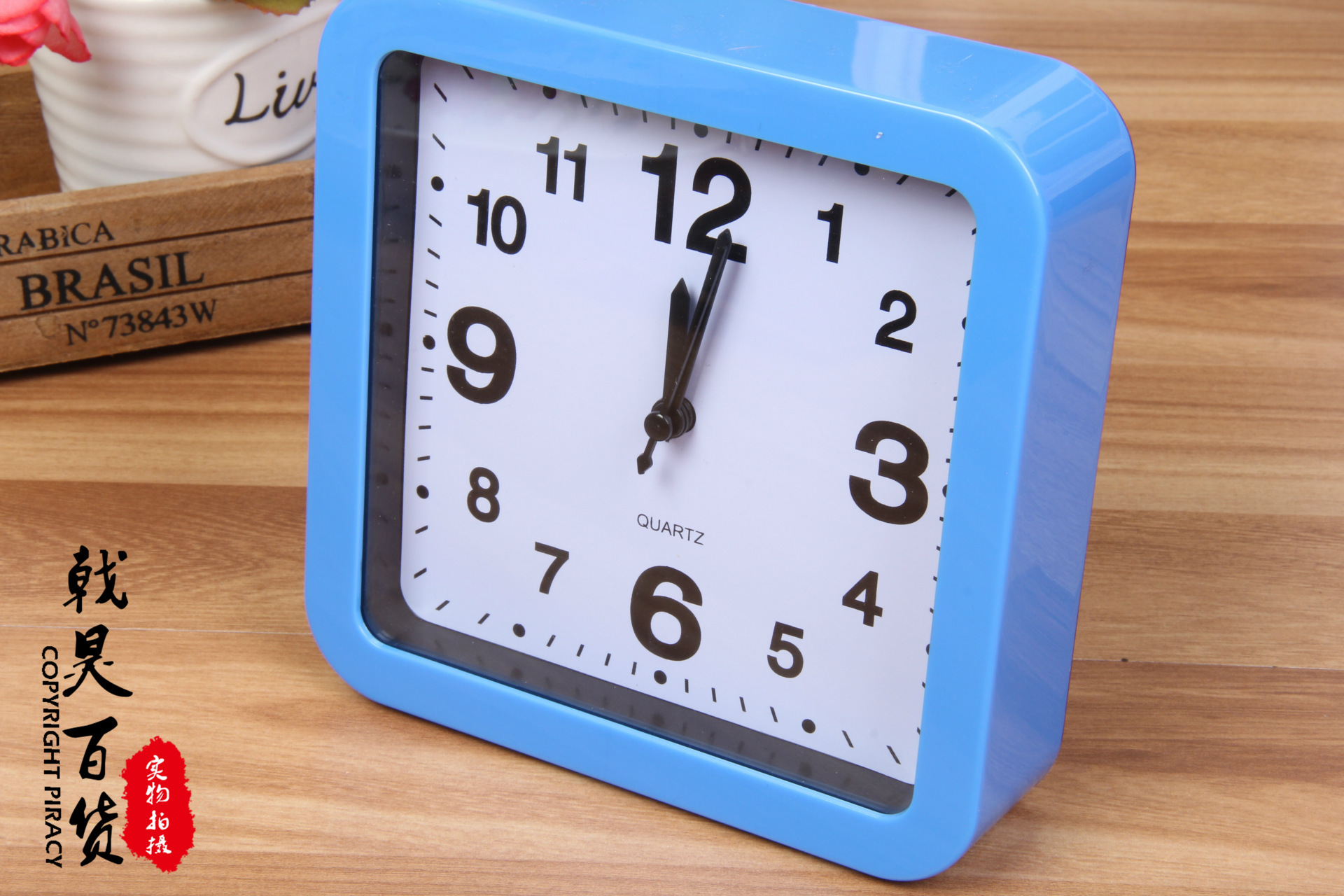 k42正方形闹钟学生桌面床头闹铃时钟小闹钟99元店货源