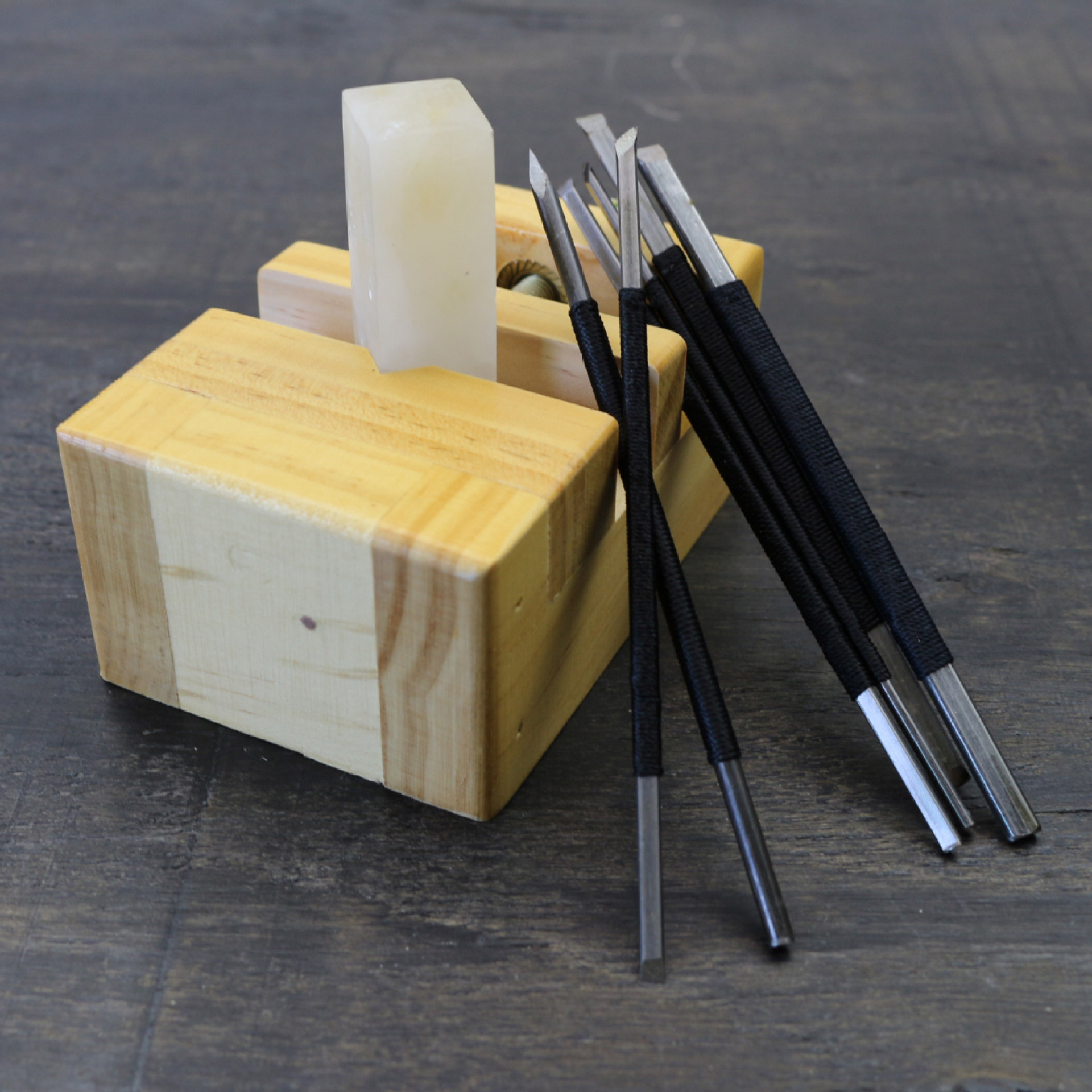 吴昌硕6件装篆刻刀 手工印章石头刻字石刻6支篆刻工具套装雕刻刀