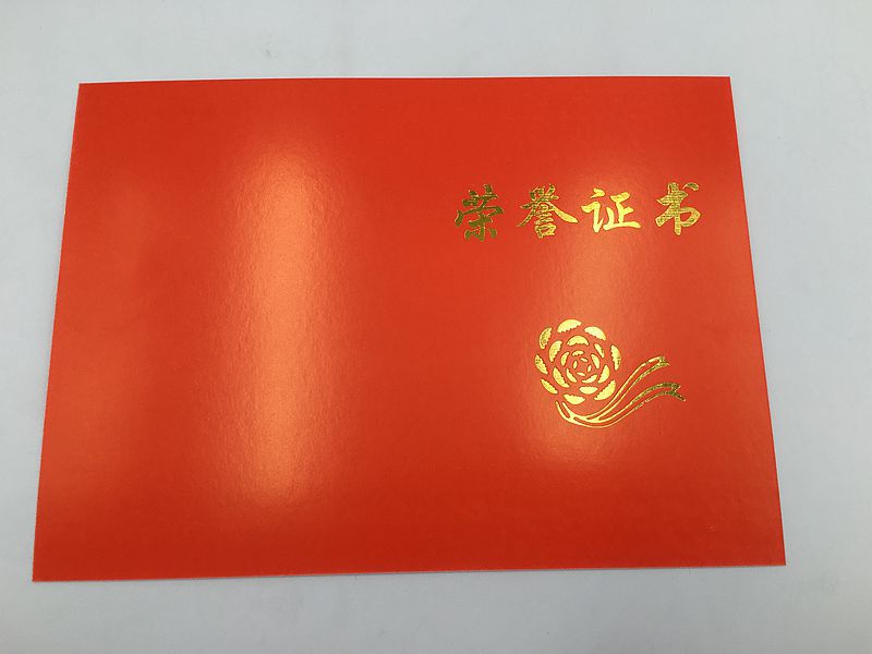 批发颁奖证书 奖励证书 光荣花纸卡荣誉证书 单页纸简易荣誉证书
