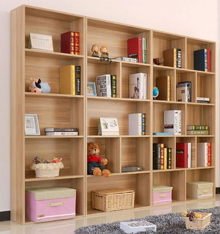 新款现代中式矮书柜创意自由组合书架简易收纳儿