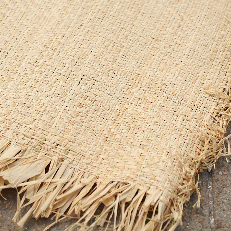 天然 环保 装修 装饰 手工编织 各种尺寸拉菲草席 拉菲草原材料