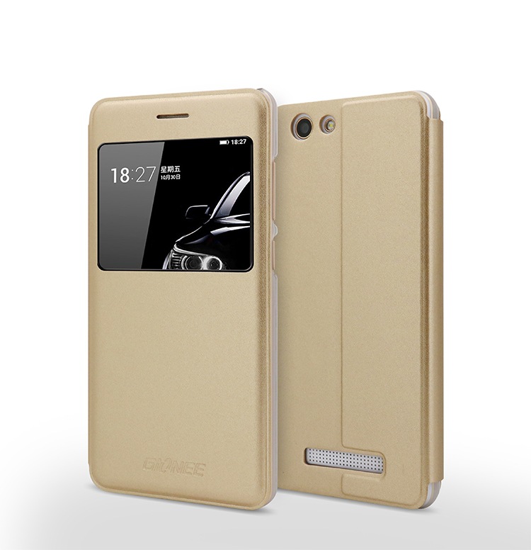 金立f100手机壳翻盖式皮套金立f100手机皮套商务开窗手机套批发