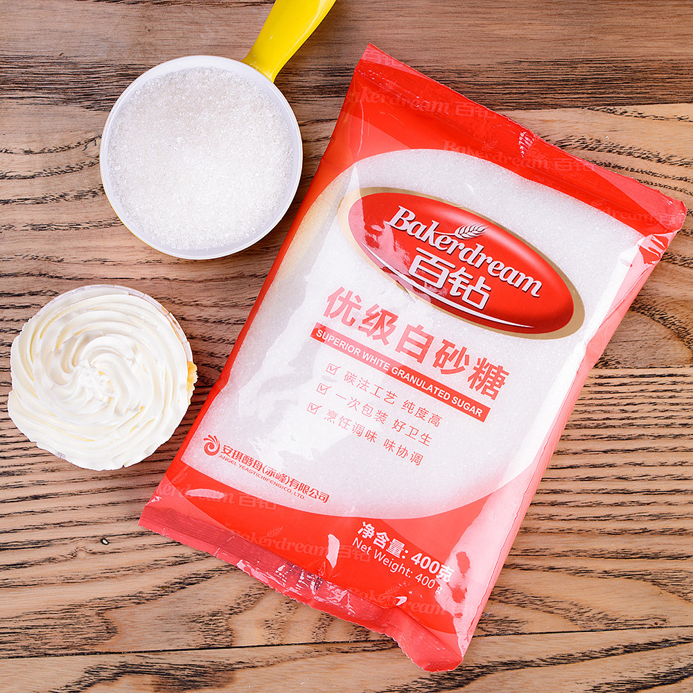 安琪百钻白砂糖400g,一箱40袋