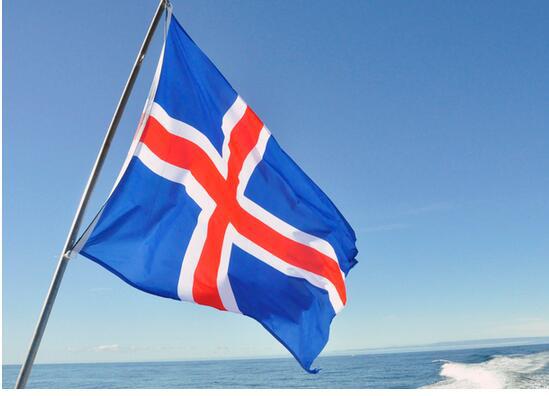 小额批发2018世界杯32强90*150cm冰岛国旗4号酒吧卖场涤纶旗帜