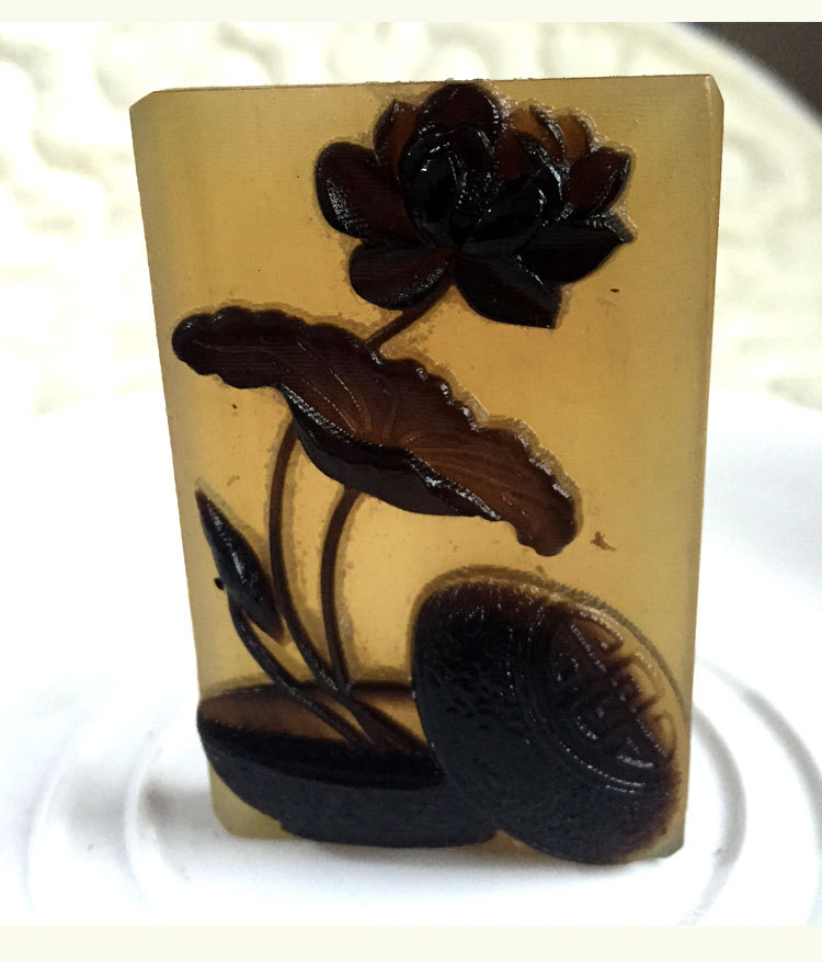 diy配件羊角雕刻牌子星月金刚菩提籽吊坠羚羊角牌平安无事辟邪牌