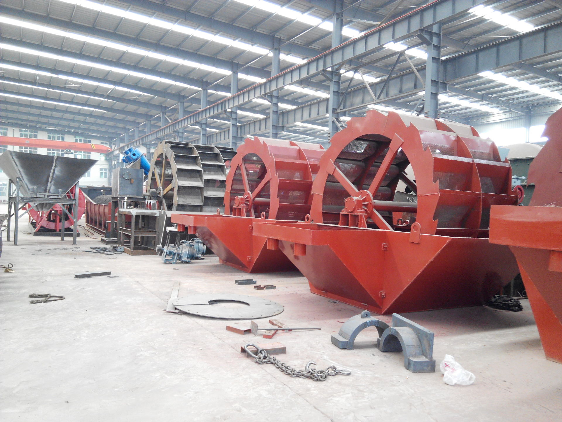 厂家直卖轮斗洗砂机型号 轮斗洗砂机生产现场 轮斗洗砂机图片视频