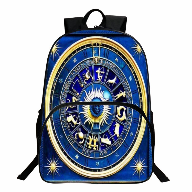 新品2021批发星座星空罗盘书包中小学生背包时尚印花712岁卡通