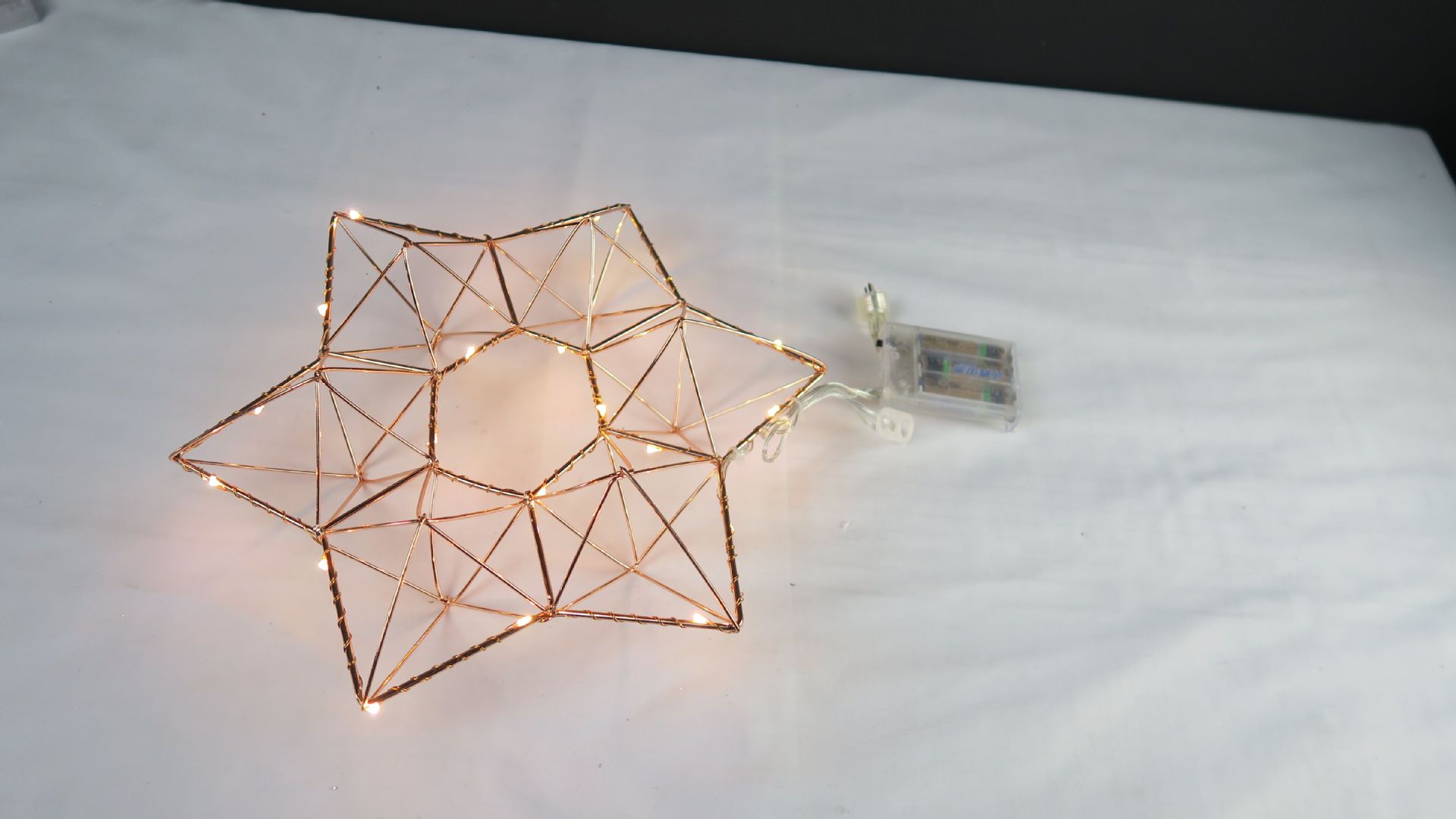 厂家直销 led铜线造型灯菱形心形五角形灯串新奇创意礼品装饰灯