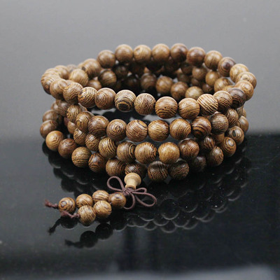 (一条)鸡翅木佛珠手链108颗8mm佛珠手串饰品男女手饰品t109