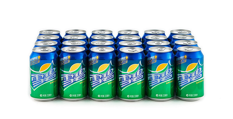 雪碧碳酸饮料330ml24听清爽柠檬味汽水碳酸饮料整箱批发