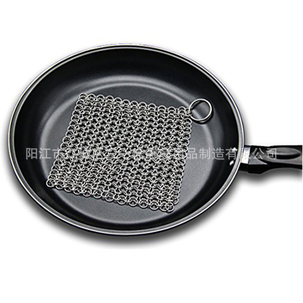 金属环网 不锈钢锅刷网 不锈钢圆环网 厨房清洁刷锅网 洗锅网