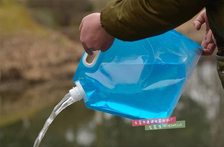 厂家直销高档家庭装饮用水包装 3l/4l/5l大容量折叠水袋 袋装水