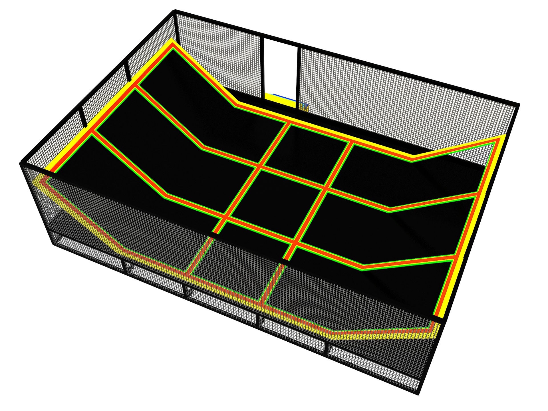 蹦蹦床弹跳床组合蹦床室内超级蹦床