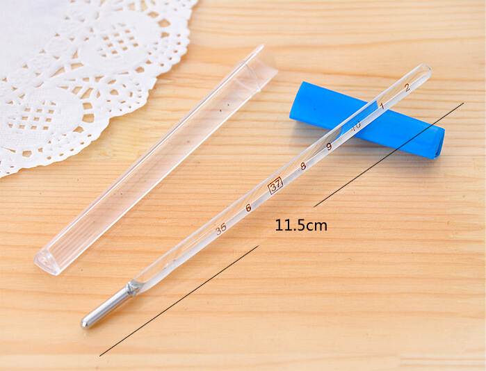 水银玻璃体温计医用家用腋表小号玻璃体温表厂家批发