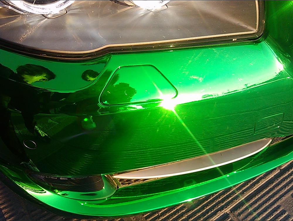 汽车个性贴 车身 装饰全车绿色电镀改色贴膜 进口材料制造贴