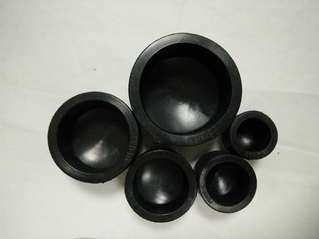 厂家专业生产 中升pe承插式堵帽 圆形耐腐蚀耐高压厚壁管帽