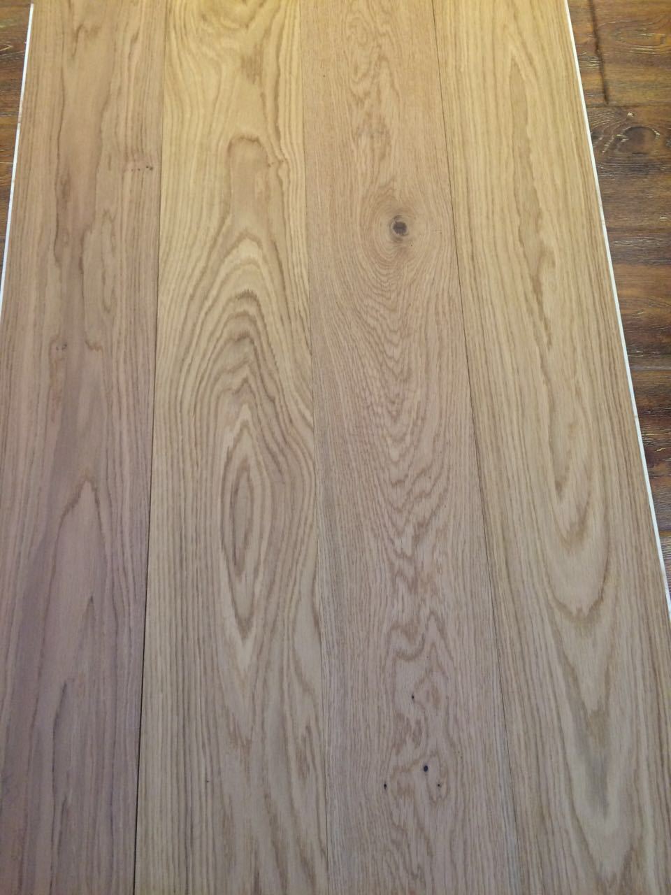 uv漆全哑光橡木实木复合地板 地暖木地板