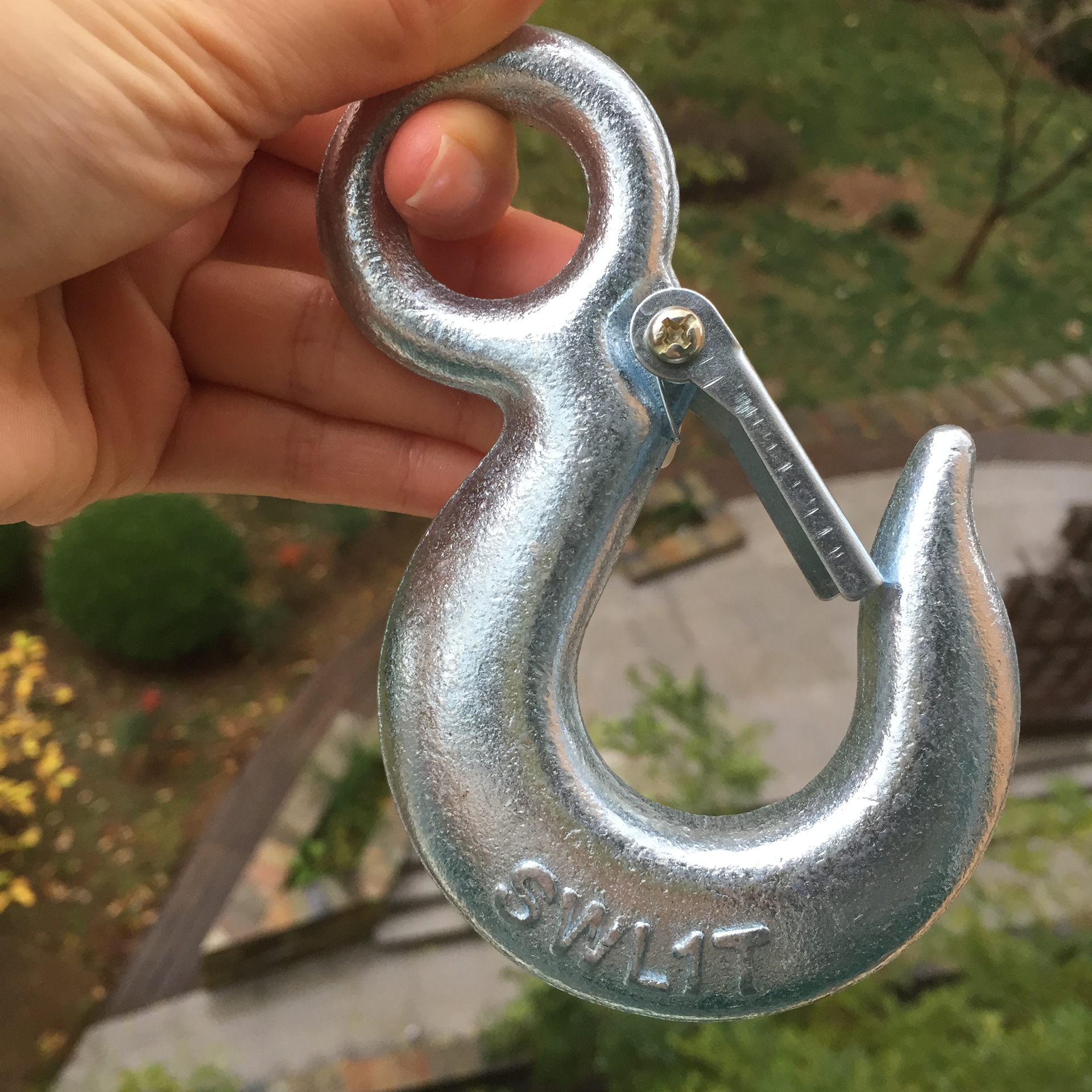 厂家生产:美式320c货钩 碳钢 表面电镀锌,喷塑 eye hoist hook