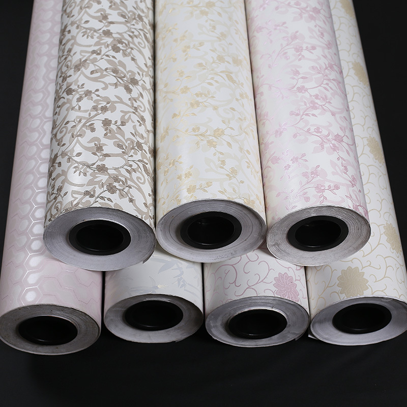 大量批发加厚客厅卧室自粘墙纸pvc防水壁纸背景墙家居彩装墙纸