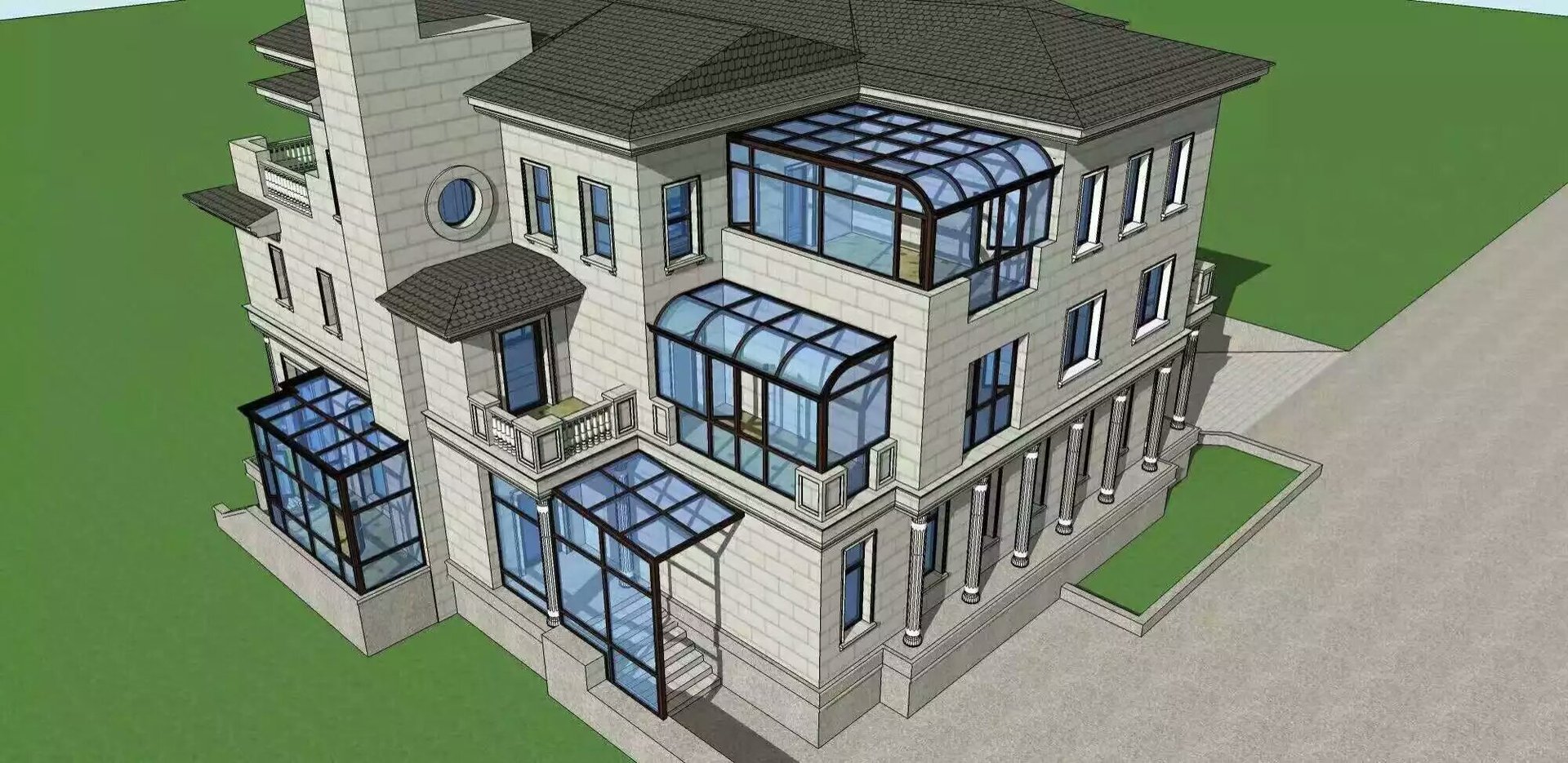 平顶阳光房 斜顶阳光房 异形顶阳光房