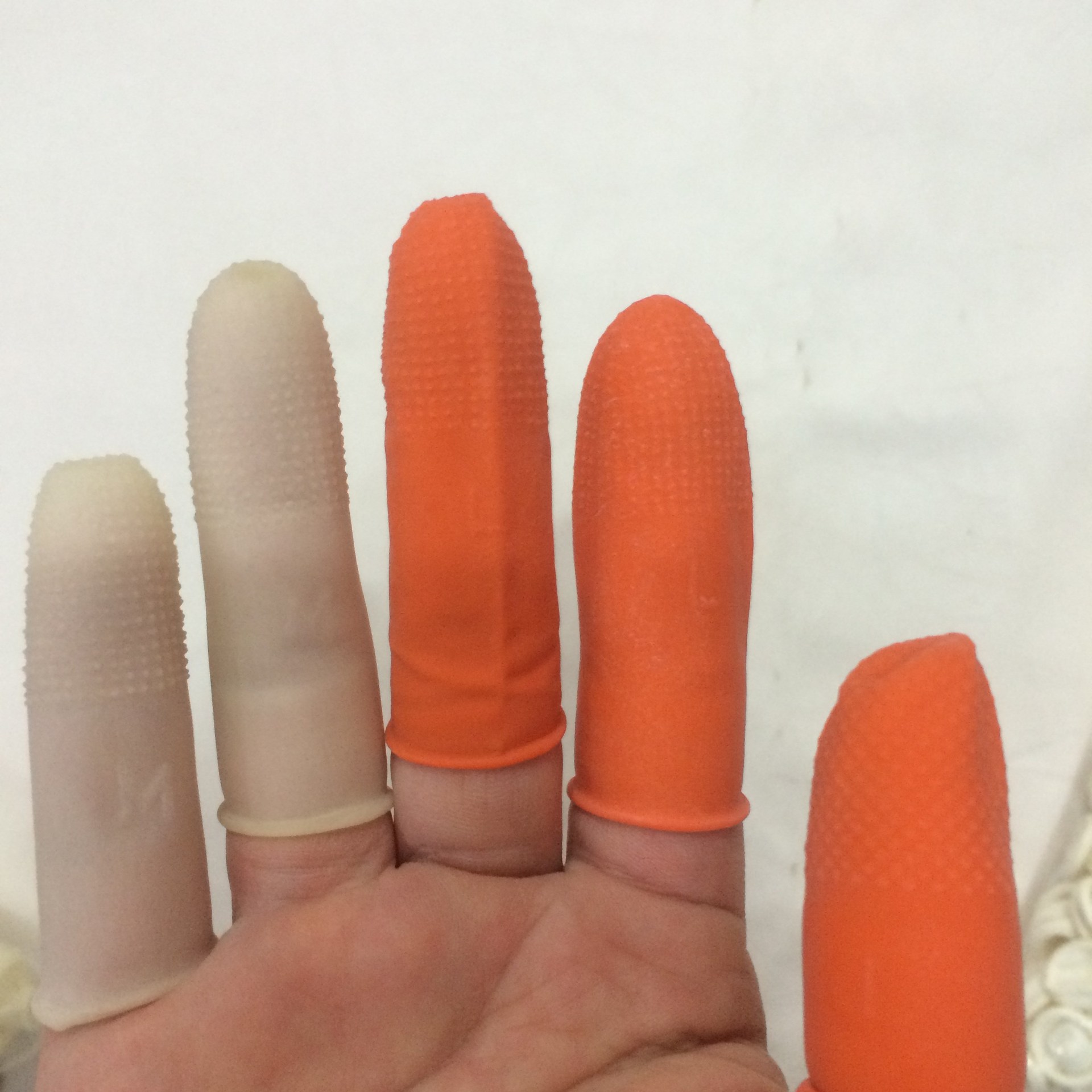 乳胶手指套防滑耐磨橡胶手指套工业劳保点钞指套防滑指套