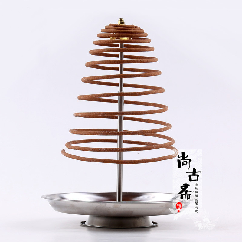 盘香檀香支架香盘 香架子可伸缩塔香支架 可升降香盘熏香座托盘