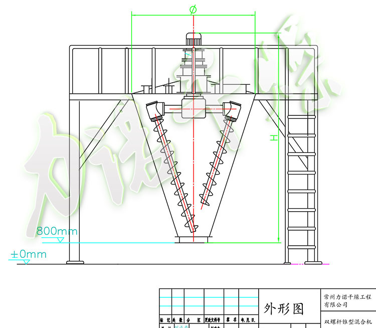 双螺杆混合机外形图