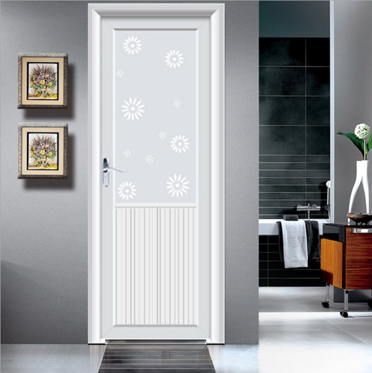 钛合金半玻门 钛美合金半铝板门 铝合金平开门 厨卫玻璃平开门