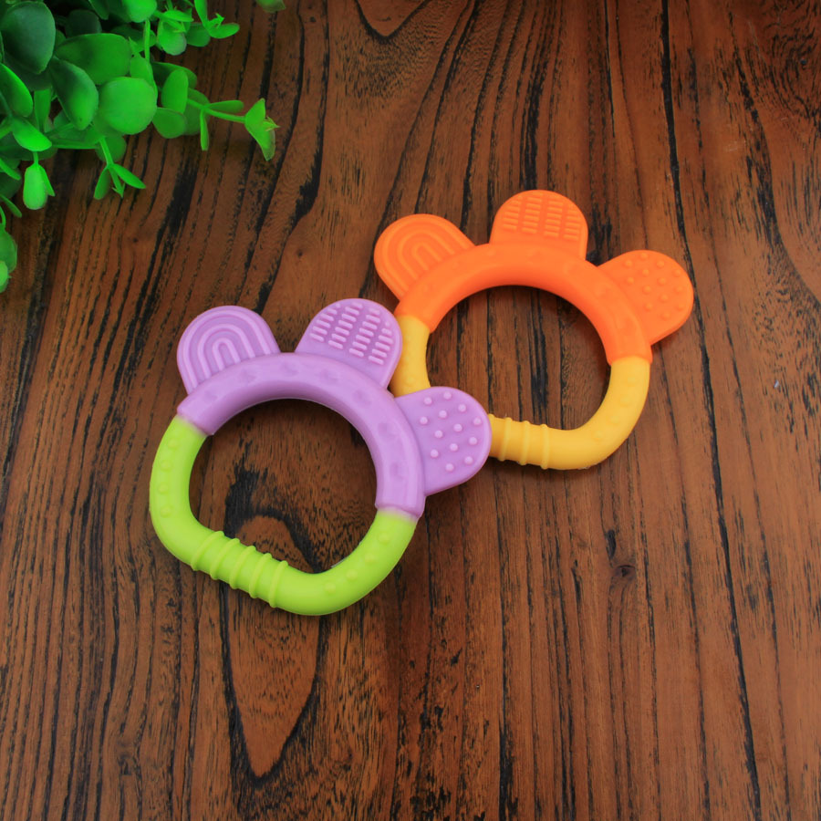 fierbaby品牌 婴儿咬牙器 牙胶 手掌型磨牙器 宝宝咬牙器 fb8807