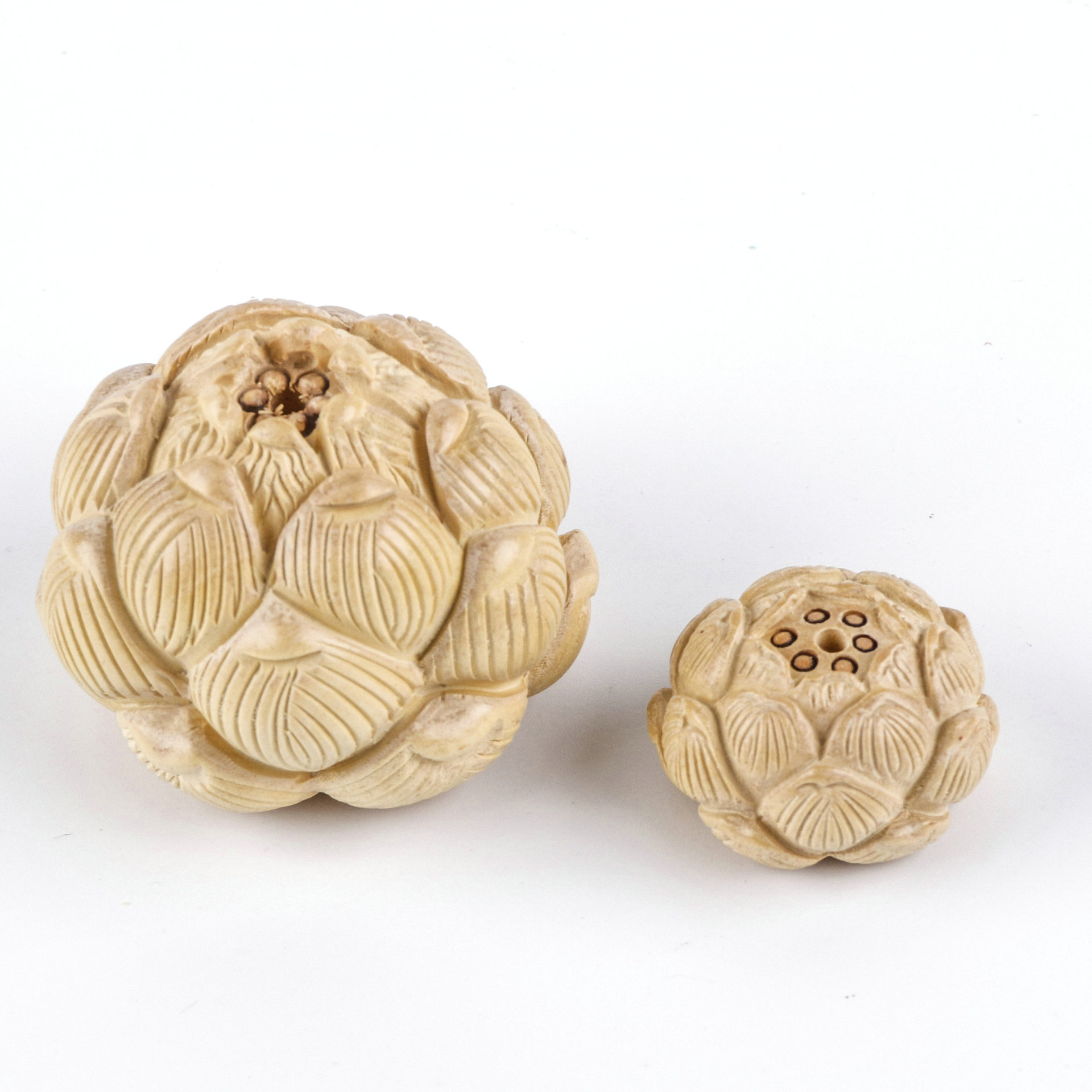 木雕莲花专业小型工艺品 三层莲花工艺品莲花雕刻