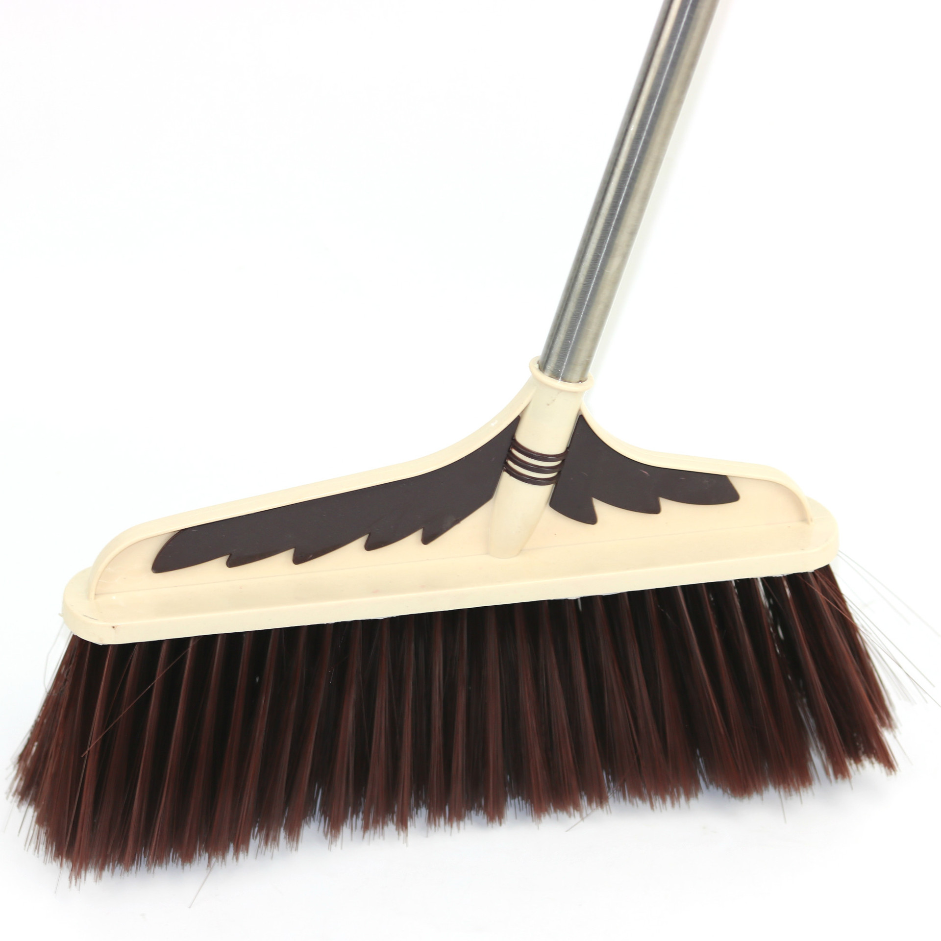 6排单塑料钢把扫把笤帚家用清洁扫帚家庭办公清洁9.9元十元店