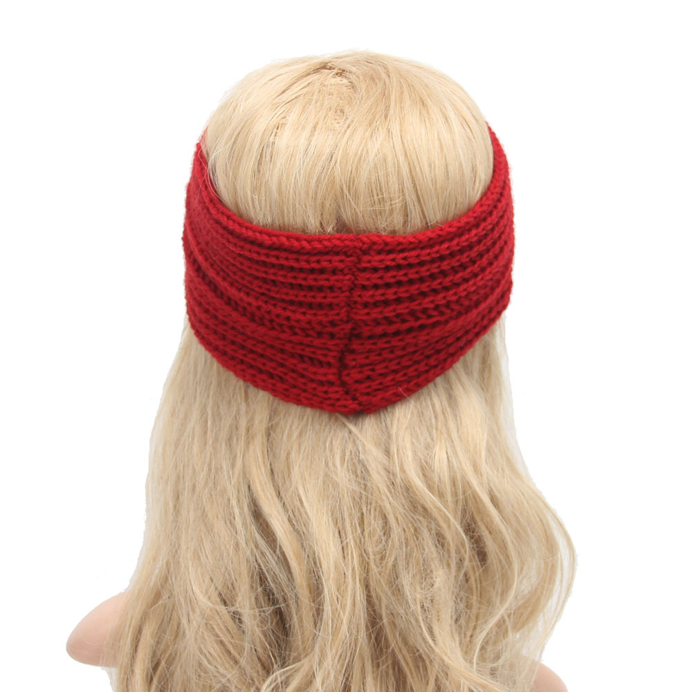 新品 速卖通热销 欧美流行女士手工编织交叉毛线发带波西米亚风格