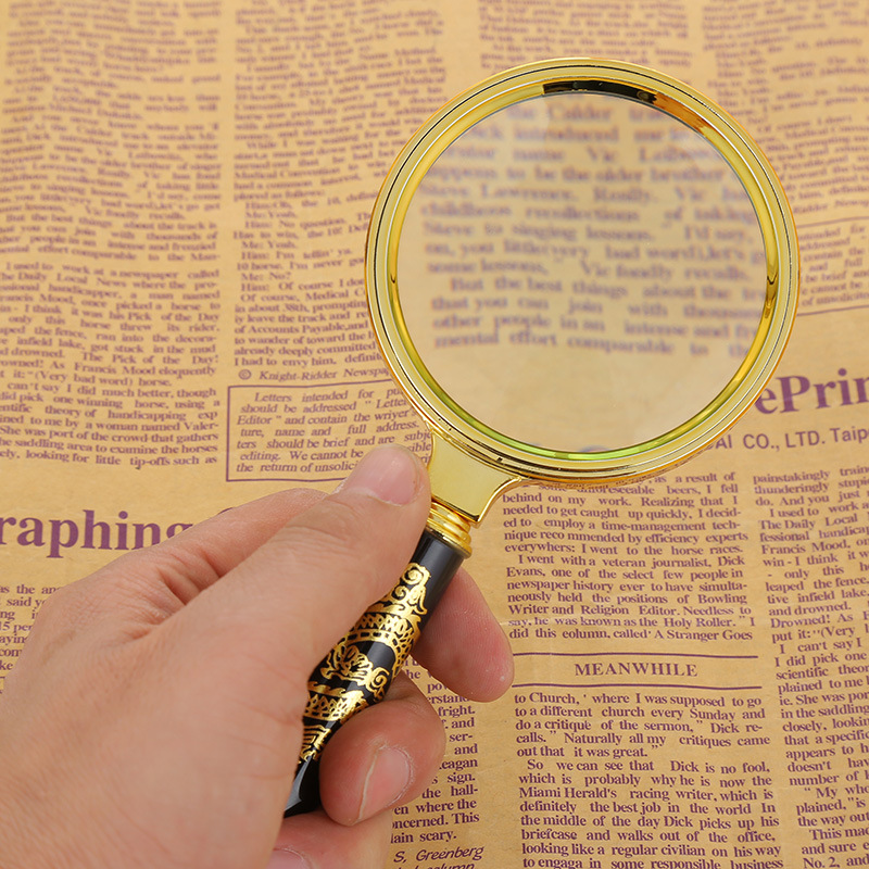 晶辉2018新款塑料阅读放大镜礼品 手持式放大镜活动礼品厂家批发