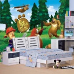高档环保3d大型儿童房壁画卧室背景墙纸卡通小孩熊出没壁画壁纸