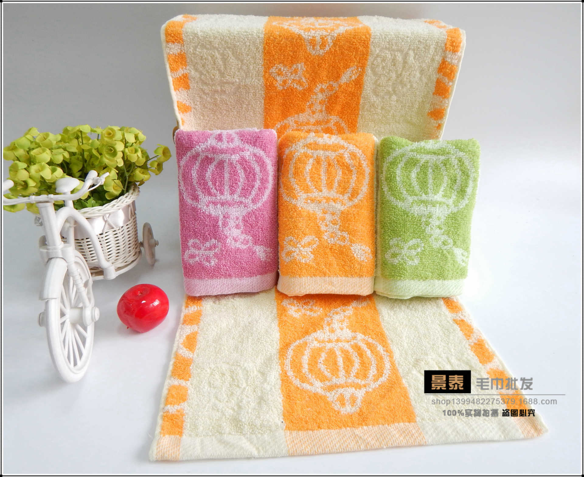 80g卡通提花毛巾 摆地摊劳保福利加长加厚亲肤面巾多款花型颜色