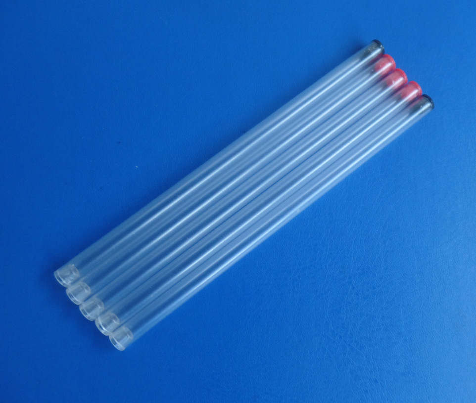 小口径pvc包装管 小包装管配盖 Φ6*Φ5*130mm 透明pvc管
