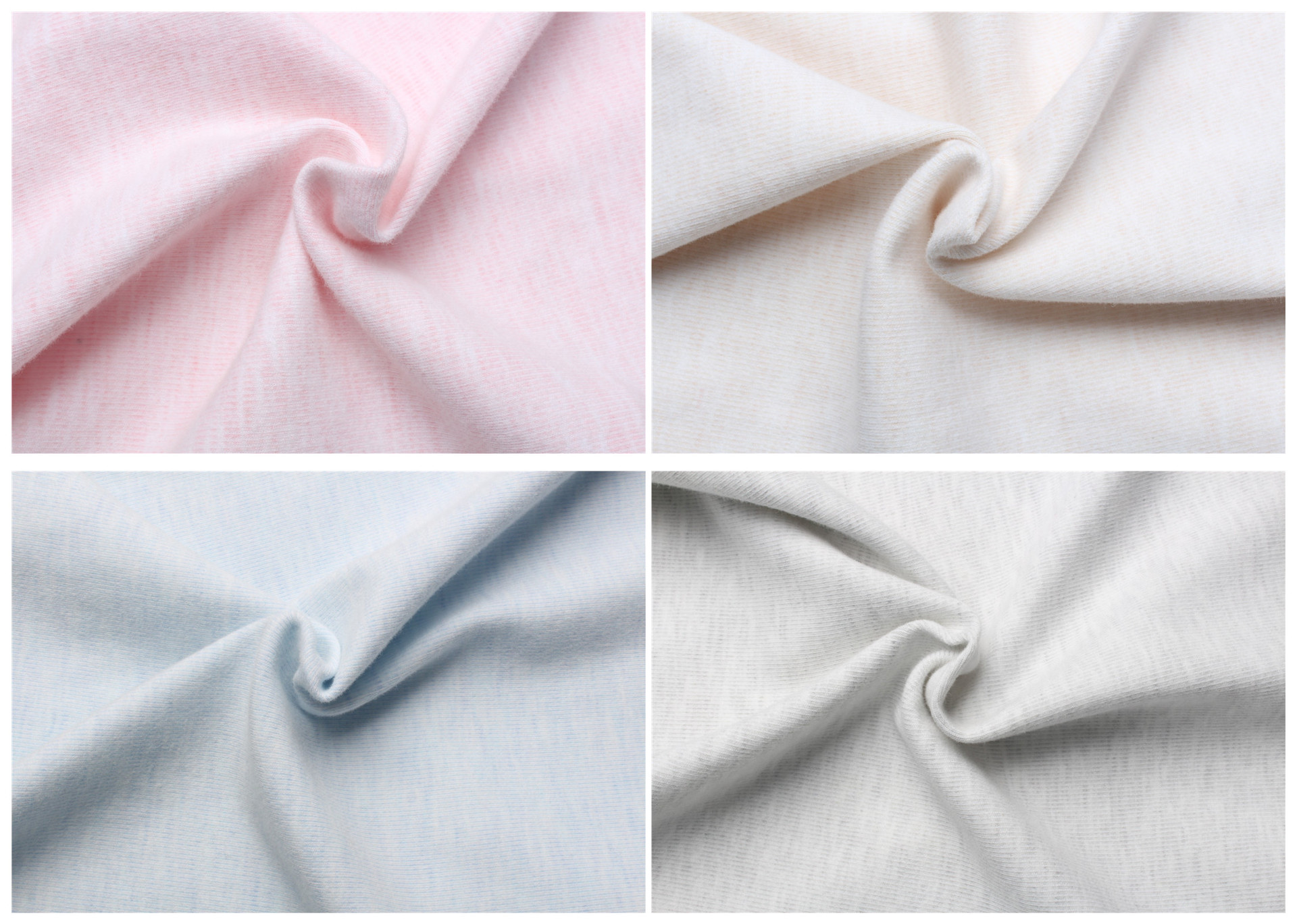 40支精梳彩棉棉毛拉架条纹 双面针织面料汗布 吸水透气无刺激