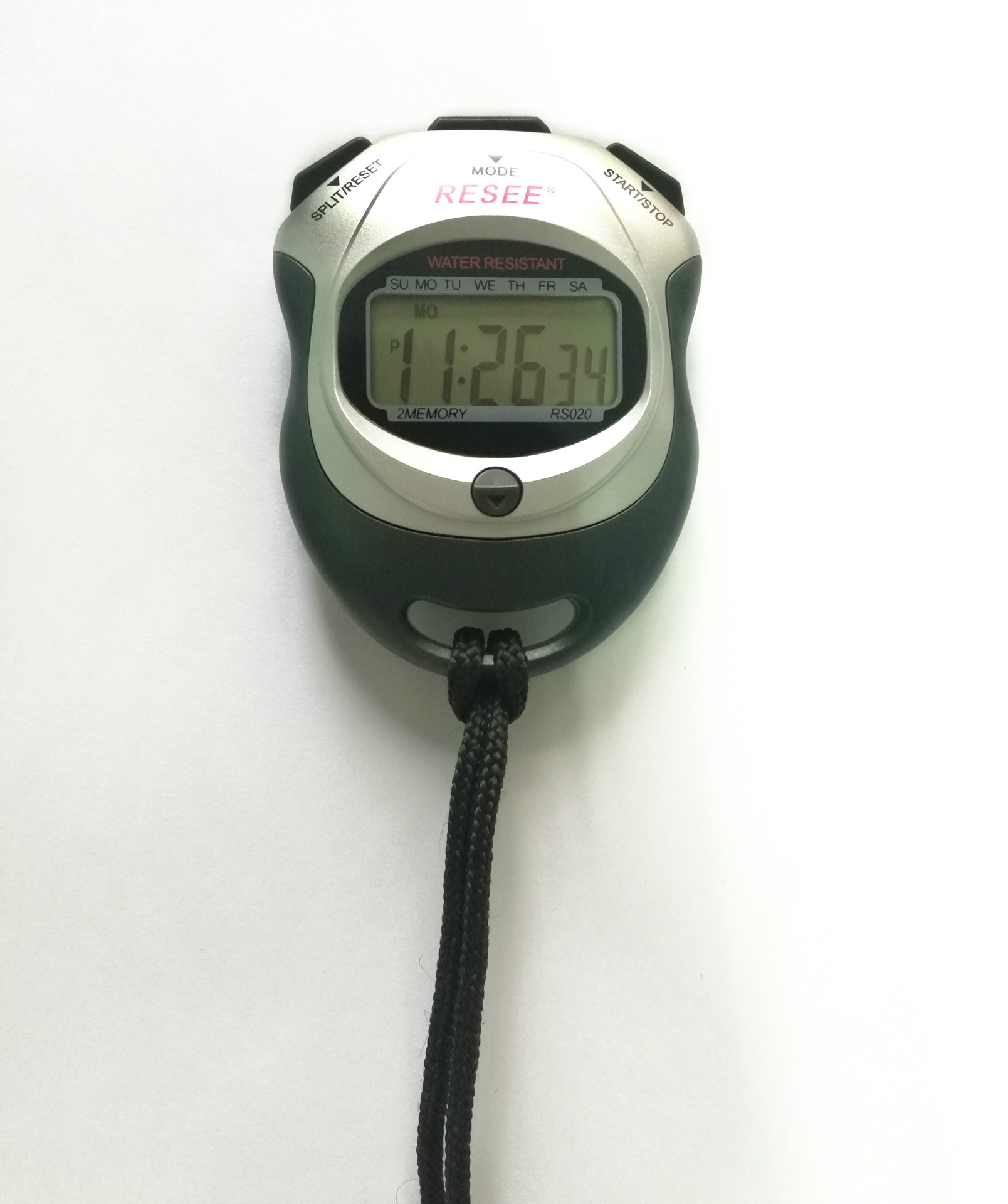 锐赛新款电子秒表 运动计时器 双道秒表