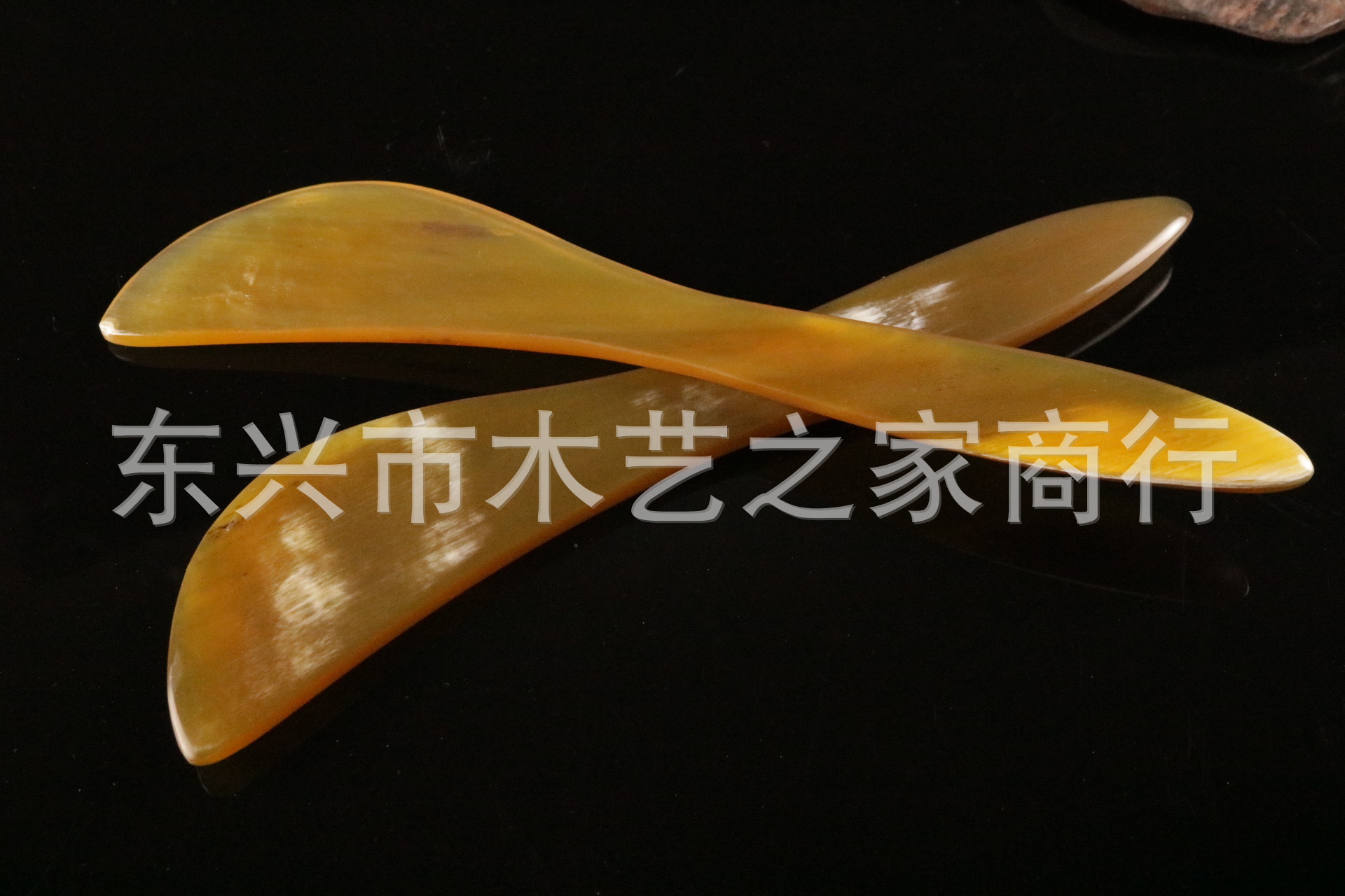 厂家直销牛角刮痧板 天然加厚牛角s形刮痧片