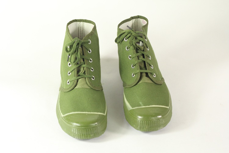 批发农田鞋农民工作鞋绿色高帮黄球鞋帆布机房写劳保胶鞋男女