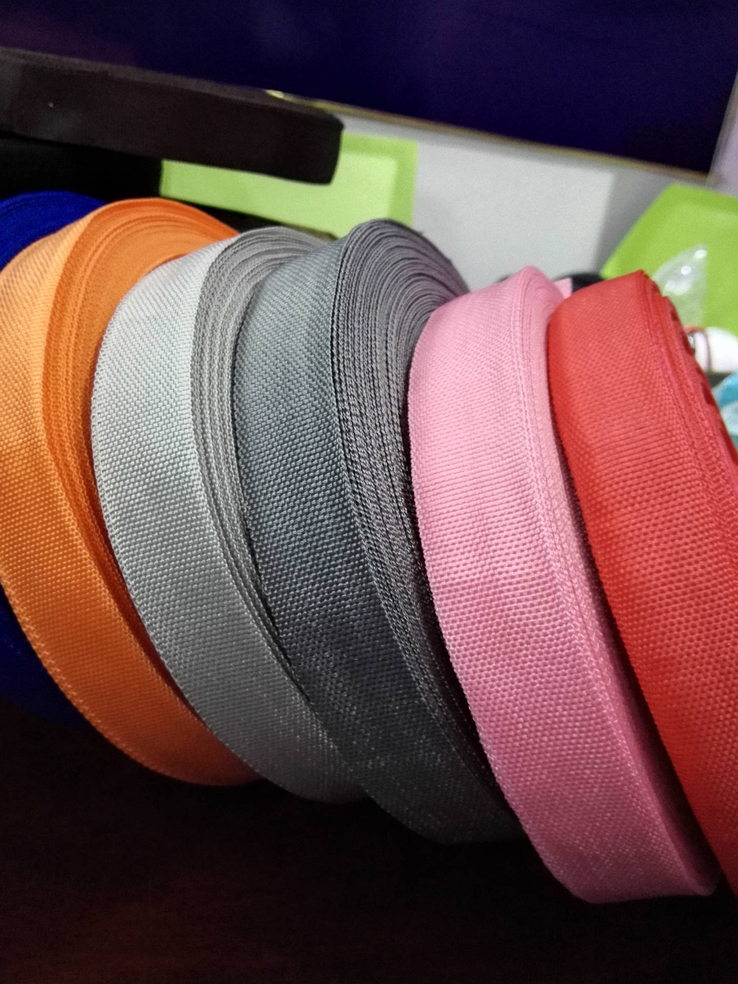 涤纶丙纶pp内包边织带 多色箱包纺织辅料纺织加工 现货批发