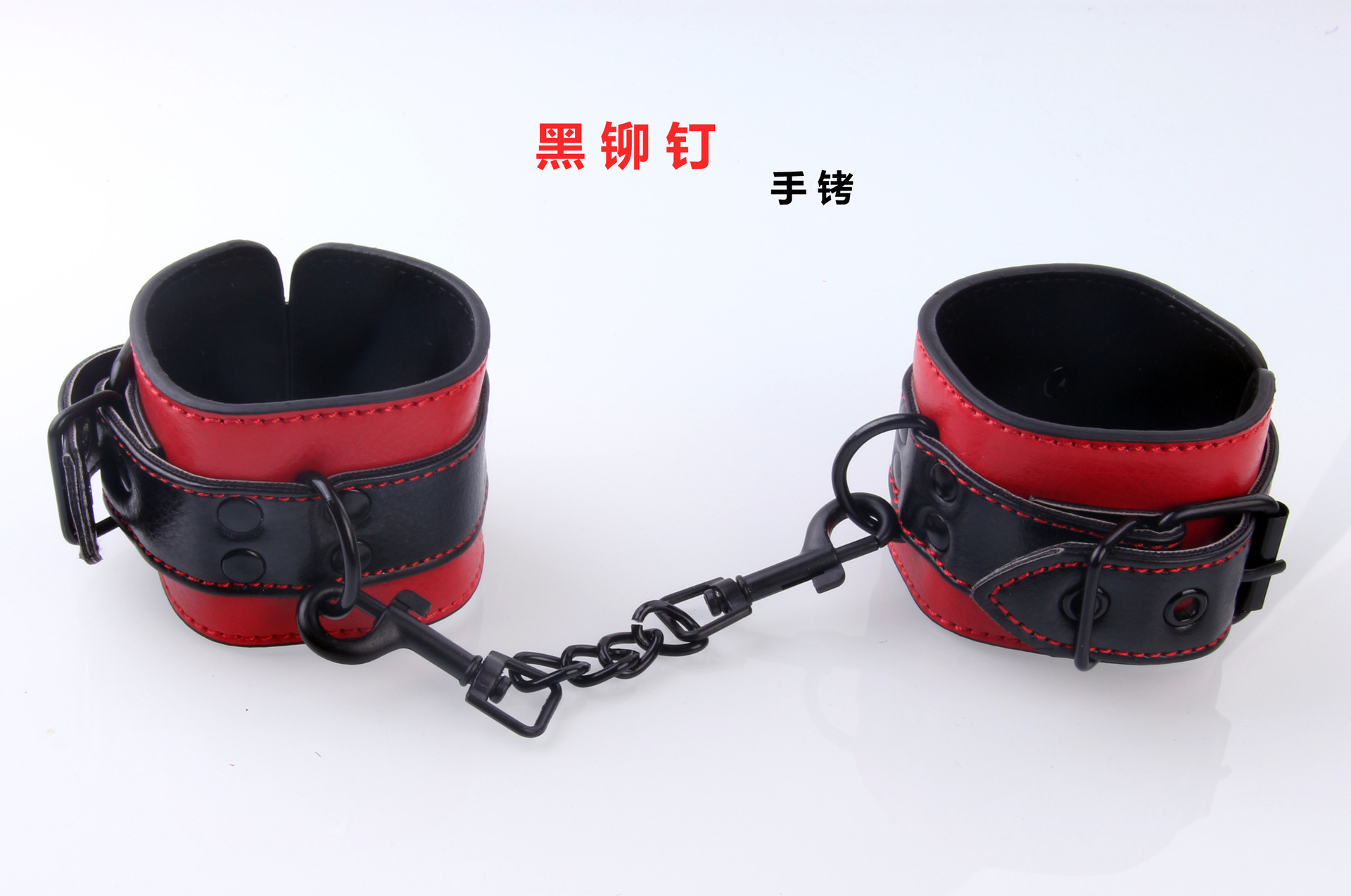 sk4153情趣调情用品 黑铆钉手铐脚铐另类玩具 成人夫妻调情性保健